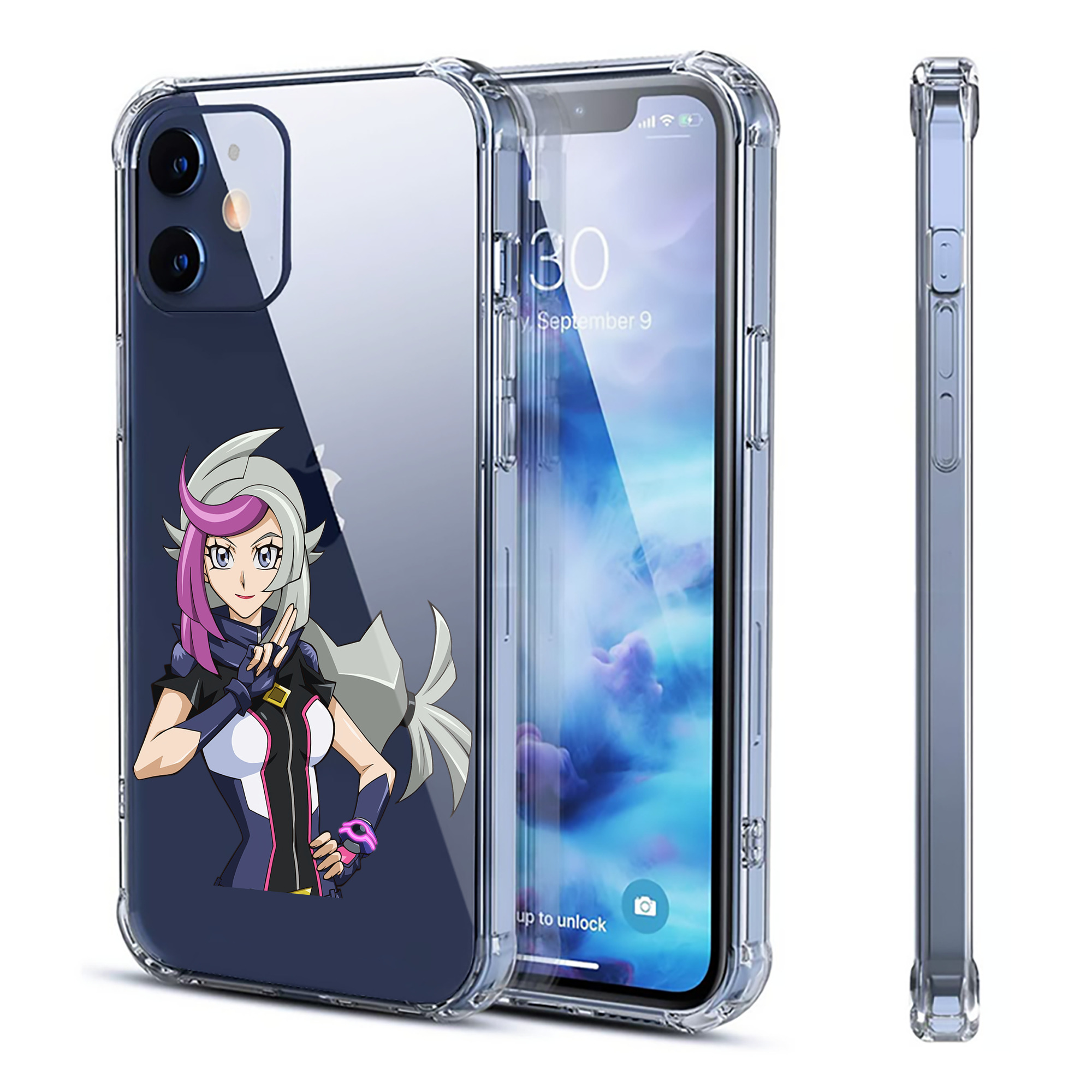 （画像用） 遊☆戯☆王 Yu-Gi-Oh! 【iPhone 12シリーズ対応】透明スマホケース（クリアソフトケース）